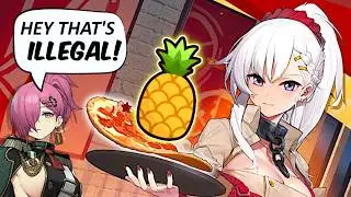 [Azur Lane] Commander Likes Pineapples on Pizza? (Canon?)