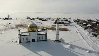 Мечеть в зимнем великолепии: съемка на DJI Mavic Mini на высоте 50 метров село Никольское