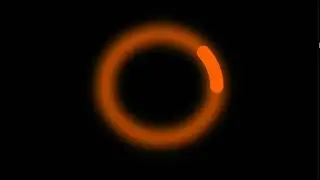 Orange Neon / Glow Circle Black Screen | For Video Editing | 