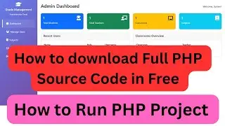 Project with free source code | how to download and run PHP projects with free full source code