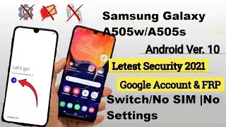 Samsung A32s/A50s FRP BYPASS |2021 Latest Update |No Smart Switch |No SIM |No Settings| ANDROID 11
