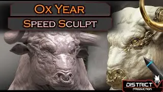 Angelic Taurus - How to sculpt mythology bull with zbrush ( timelapse  tutorial ) / bull modeling