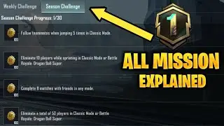 Bgmi A1 RP Season Challenge mission explain in Hindi | Bgmi A1 RP week Missions Explain