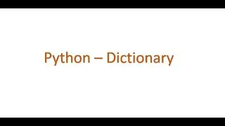 Python Interview questions - What is Dictionary