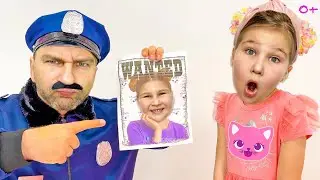 Забавная история о полицейской погоне | Funny Police Chase Story and Costume Dress Up Video