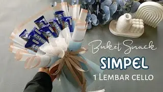 BUKET SNACK GORIORIO SIMPEL LOW BUDGET 1 LEMBAR CELLOPHANE UNTUK HARI GURU /BUKET WISUDA