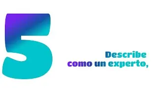 Describe como un experto en español