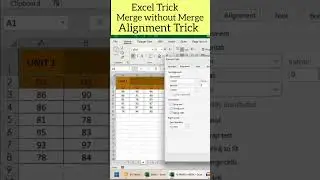 How to Merge Cell but Without Merge | Center Alignment