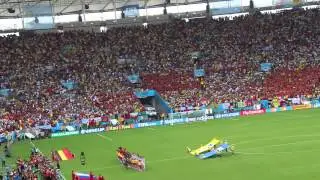 Maracana. Russia - Belgium. 22.06.2014. Russia Anthem