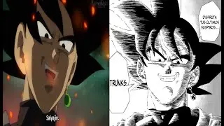 DIFERENCIAS ANIME-MANGA SAGA BLACK GOKU (DRAGON BALL SUPER) (PARTE 1) (Video Resubido)