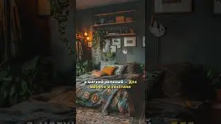 Цвета в интерьере: зелёный и оранжевый￼