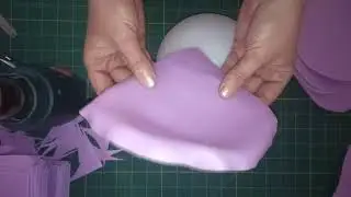 Торшер букет роз из изолона. Часть 1 нарезка и формировка лепестков.