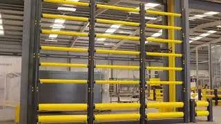 Anti topple safety barriers designed to stop stacked goods from falling