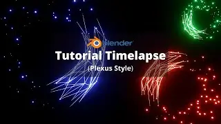 Blender Tutorial - Creating  Abstract Plexus Style Animation | Blender Timelapse.