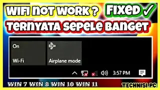 Cara Mengatasi WIfi Laptop hilang Windows 11 | Tidak Muncul