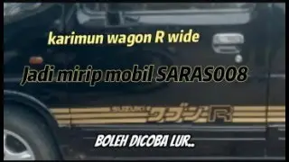Stiker strip Suzuki Karimun Wagon R wide. #suzuki #japan #karimun