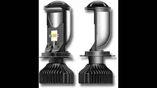 Short Review: H4 LED Projector Bulbs 90W under $50!!