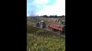 Т-40АМ вывоз сена на гору