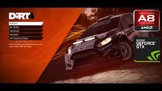 DiRT 4 on AMD A8 7600 and GTX 1050 TI