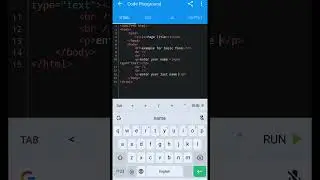 Basic form in HTML 