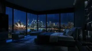 City Rain Sounds from Warm Penthouse Loft | Sleep Sounds for Deep Sleep, Stress Relief & Meditation
