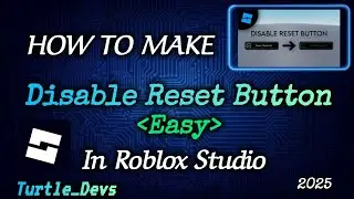 [Free Model][📦] How to Disable [Reset Button] in Roblox Studio | Simple 