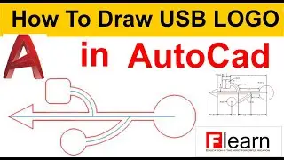 How To Draw USB LOGO in AUTOCAD  Object Drawing