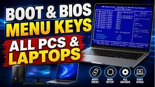 BOOT/BIOS Menu key for all Computer/Laptop