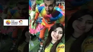 Gul Panra giving gifts to pakhtoon fans t10 Sharjah Cricket Stadium Live