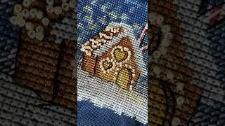 финиш 🥳 минус один процесс! 🎉 #вышивкакрестиком #вышивкакрестом #embroidery