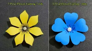 2 Ideas To How To Make Paper Flower Craft | Flower Making With Paper | Easy Paper Flower Making Idea