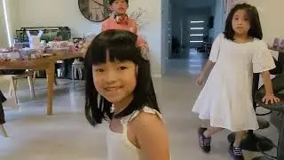 Karen Chloe Ryan teach how to play skate shoes - fun family time