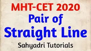MHT-CET | Pair of Straight Line | Part-1