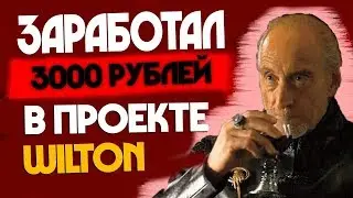 ЗАРАБОТАЛ В ПРОЕКТЕ WILTON 3000 РУБЛЕЙ, НОВЫЙ ДЕП 1000 РУБЛЕЙ!