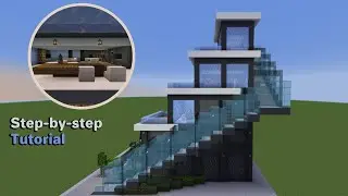 MINECRAFT - How to Build a Modern Apartment - Easy Step-by-step Tutorial