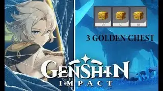 How To Find 3 Golden Chest And Open the Screet Gate on Dragonspine | GENSHIN IMPACT