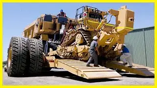 TOP 10 Most impressive Lowboy Trailers Transporting Heavy Machinery
