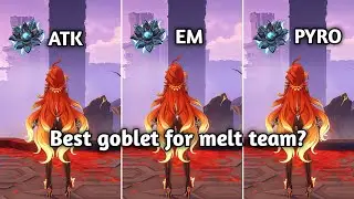 Best Goblet For Mavuika Melt Reaction | Genshin Impact
