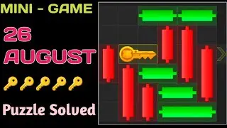 Hamster kombat mini game today 26 August | mini game hamster Kombat | daily combo | daily cipher cod