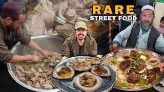 BALOCHI STREET FOOD TOUR IN QUETTA - Massive Rosh Making, 1 Meter Long Mutton Kebab & Mandi in Pak