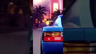 Sunset Cruise #blender3d #outrun #retrowave #80s #motiongraphics #synthwave #ferrari