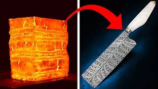$35 Steel Into $3,700 Damascus Knife
