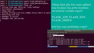 Tutorial Flask (Python) Bahasa Indonesia #3 - Running App and .Env File