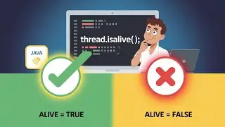 🔴 Java Thread isAlive() Method Explained | Check if a Thread is Running in Java