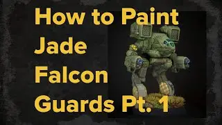 How to Paint Clan Jade Falcon Guards Part 1 | Battletech Miniature Painting