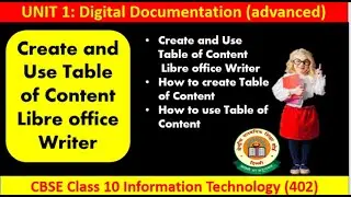 Creating a Table of Contents in Libreoffice writer || How to insert Table of Contents in Libreoffice