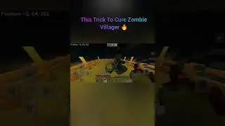 this trick to cure zombie villager🔥#shorts