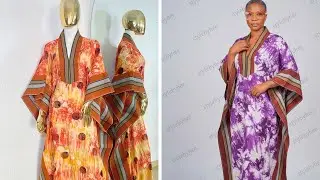 How to Cut and Sew this Luxury Bubu with Asooke Neckline 