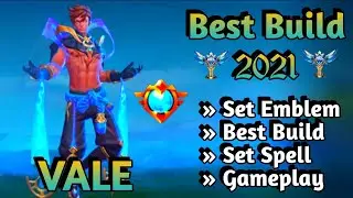VALE BEST BUILD 2021 | VALE TOP 1 GLOBAL BUILD | VALE BUILD EMBLEM | VALE GAMEPLAY | VALE MLBB ✅