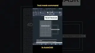 How to Use the Text Mask Command in AutoCAD | Hide Backgrounds Behind Text 